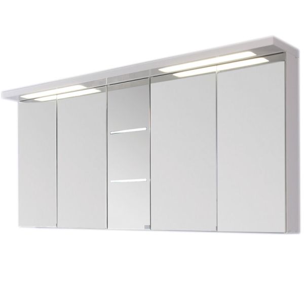 Puris Swing Spiegelschrank mit 4 Doppelspiegeltüren 180 cm