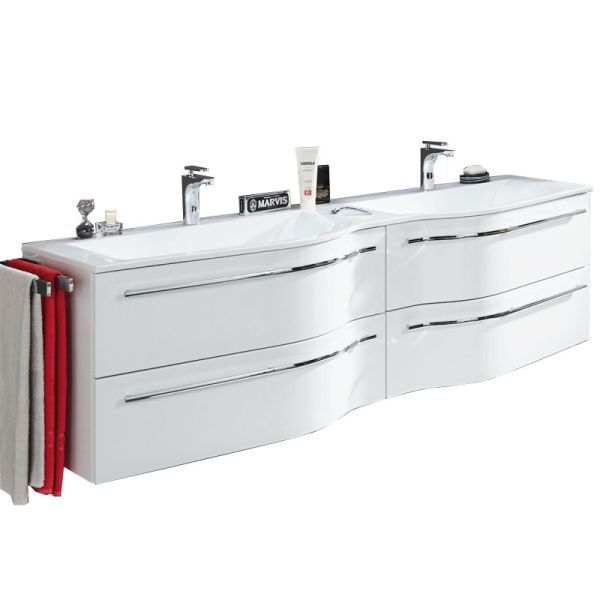 Puris Swing Waschtischunterschrank mit Waschtisch 180 cm