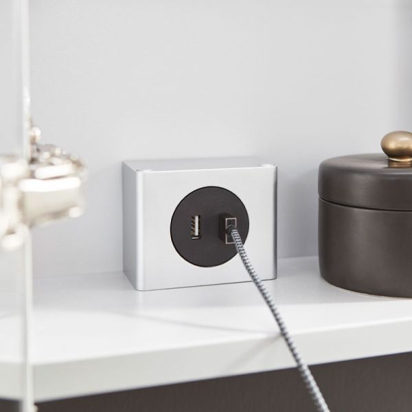 Laguna Zubehör Steckdosen-Element Spiegelschrank - USB Steckdose