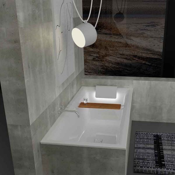 Riho Badewannen Rechteck-Badewanne Still Square - Acryl - 170 x 75 cm, 192 Liter