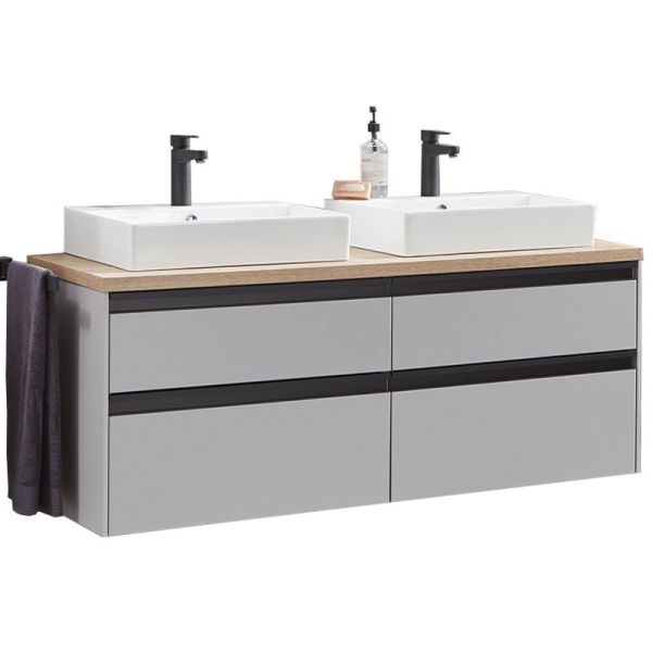 Schöner Wohnen Stockholm Waschtisch mit Unterschrank Set 7 - 120,6 cm