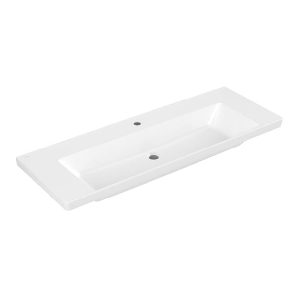 Villeroy und Boch Subway 3.0 Waschtisch 130 cm, Hahnloch, ohne Überlauf