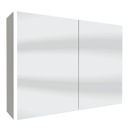 Badea Spiegel Spiegelschrank - 100 cm, 2 Türen, doppelt verspiegelt