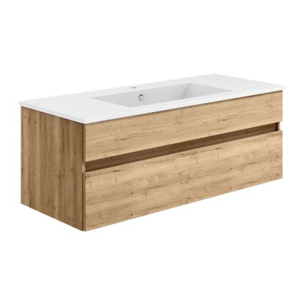 badshop.de Aurora Waschtisch mit Unterschrank - 122 cm, Unterschrank Profilansic