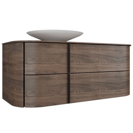 Burgbad Lavo 2.0 Aufsatzwaschtisch, Konsolenplatte, Unterschrank 121 cm