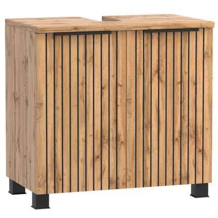 Held Möbel Ashton Waschbeckenunterschrank - 60 cm, 2 Türen, Siphonausschnitt