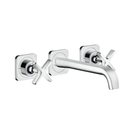 Axor Citterio Waschtischarmatur Unterputz mit Auslauf 220 mm und Rosetten