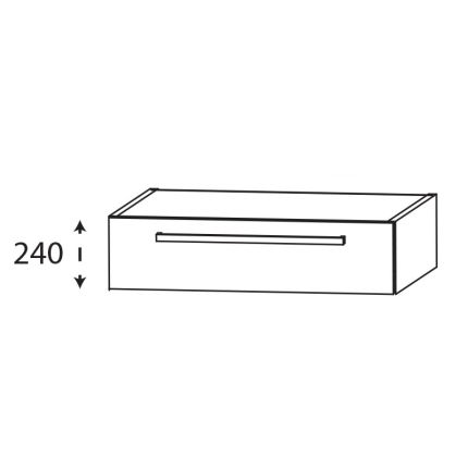 Laguna Platino 2.0 Waschtischunterschrank - 60 cm Skizze