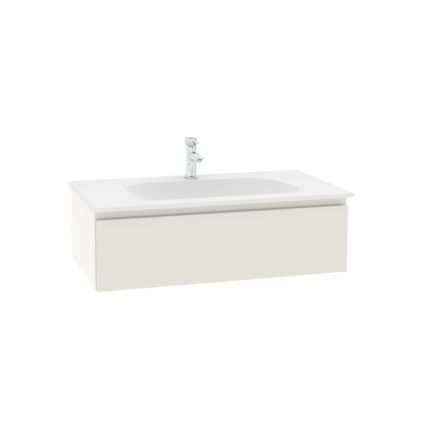 Pelipal PCON Mineralmarmor-Waschtisch mit Unterschrank 92 cm