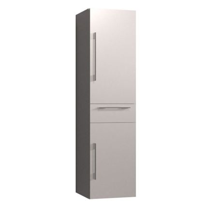 Puris Kera Plan Hochschrank 40 cm, 2 Türen,1 Schubkasten