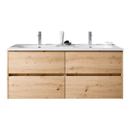 Riho Porto Wave Waschtisch mit Unterschrank 9 - 121 cm Eiche hell
