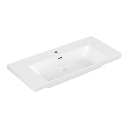 Villeroy und Boch Subway 3.0 Waschtisch 100 cm, Hahnloch, Überlauf