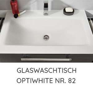 Waschtisch-Typ / -Farbe: Glaswaschtisch Optiwhite 920 mm Breite / 400 mm Tiefe