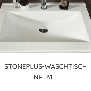 Waschtisch-Typ / -Farbe: STONEPLUS Waschtisch 920 mm Breite / 400 mm Tiefe