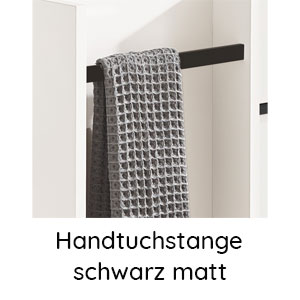 Farbe Handtuchstange: Schwarz matt