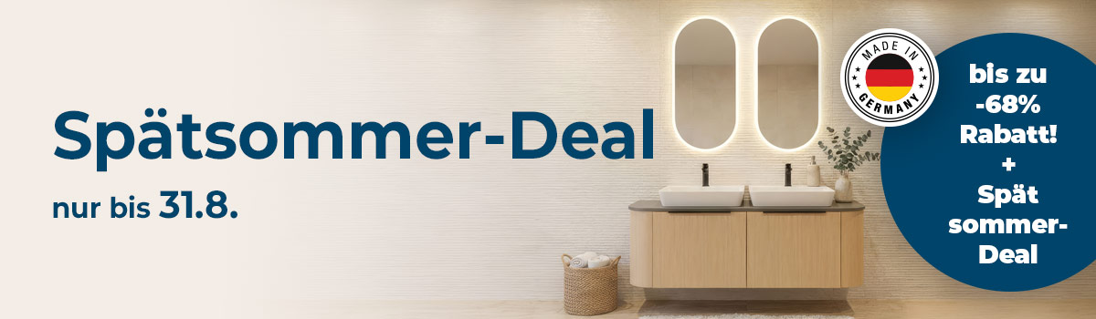 Spätsommer-Deals bei badshop.de – profitieren sie von unschlagbaren Rabatten